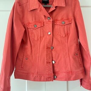 Liverpool Los Angeles Women's Coral Denim Jacket ~ size M